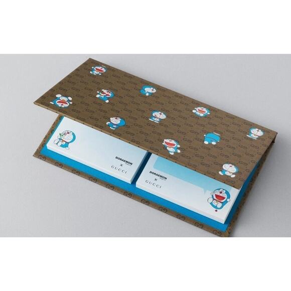 Doraemon x GUCCI Limited Hardcover Memo Pad / Shogakukan / Mar 2021 issue Japan - Picture 4 of 11